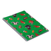 Football sportuitrusting, voedsel en Drink Notitieboek (Rechterzijde)