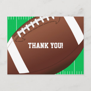 Football Sportverjaardag Bedankt Briefkaart