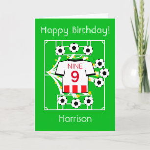 Football Star (Red & White Stripes - Sheffield) Kaart