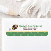 Football Star Sport Thema Aangepaste Adresetikette Etiket (Insitu)