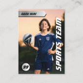 Football Stats Shield Kaart Voetbal Trading Kaart Contactkaartje (Achterkant)