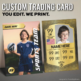 Football Stats Shield Kaart Voetbal Trading Kaart Contactkaartje