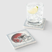 Football Stenen Onderzetter (Zijkant)