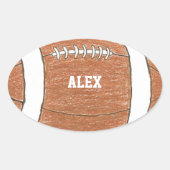 Football sticker met naam (Voorkant)