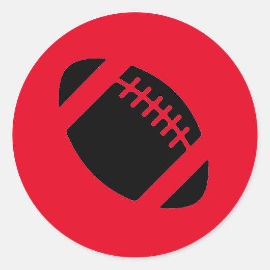 Football sticker. ronde sticker (Voorkant)