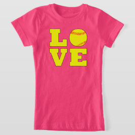 Football Style Girls Fastpitch Love Jersey Shirt
