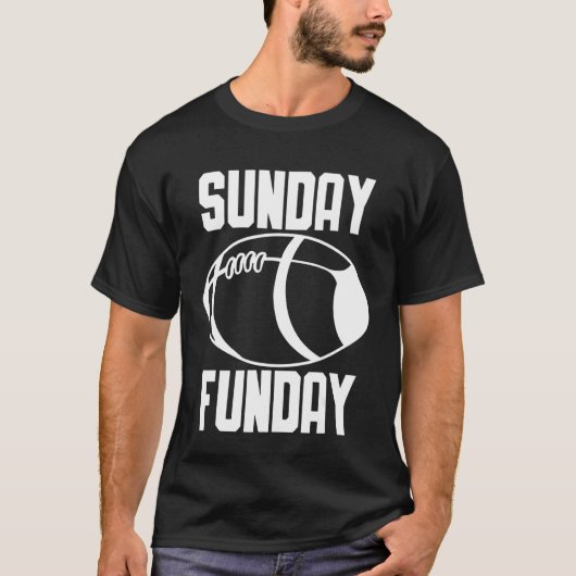 Football Sunday Funday T-shirt (Voorkant)