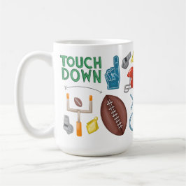 Football Sunday Morning Mug Game Day Touchdown Mug Koffiemok
