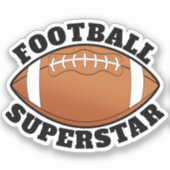 Football Superstar Sport Sticker (Voorkant)