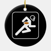 Football Symbool Ornament (Achterkant)