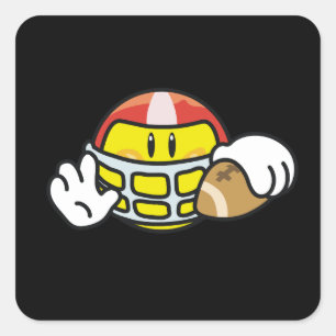 Football T-shirts en cadeaus Vierkante Sticker