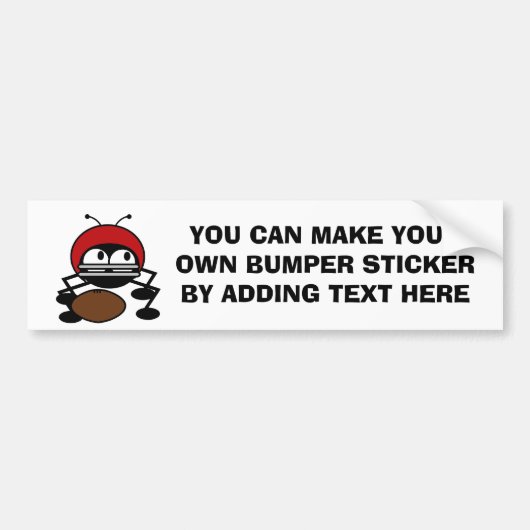 Football T-shirts en cadeautjes Bumpersticker (Voorkant)