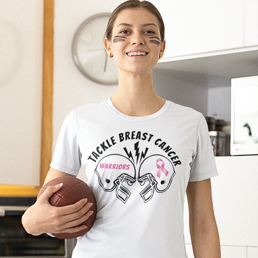 Football Tackle Borstkanker T-shirt