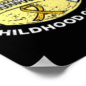 Football Tackle Childhood Cancer Awareness Draag G Poster (Hoek)