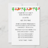 Football Taco Party Invitation Kaart (Achterkant)