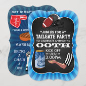 Football Tailgate Birthday Party Kaart (Voorkant / Achterkant)