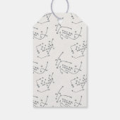 Football Tailgate & Celebrate Couples Douche Cadeaulabel (Achterkant)