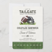 Football Tailgate en vieren Douche voor koppels Kaart (Voorkant)