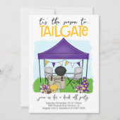 Football Tailgate Paarse Goud veranderen naar ELKE Kaart (Voorkant)