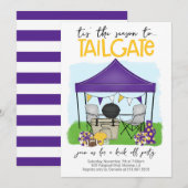 Football Tailgate Paarse Goud veranderen naar ELKE Kaart (Voorkant / Achterkant)