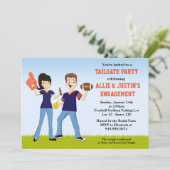 Football Tailgate Party Invitation Kaart (Staand voorkant)