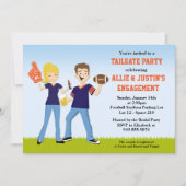 Football Tailgate Party Invitation Kaart (Voorkant)