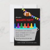 Football Tailgate Party Invitation Kaart (Voorkant)