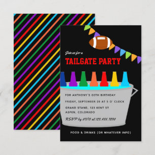 Football Tailgate Party Invitation Kaart