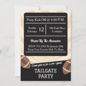 Football Tailgate Party Tailgating Barbecue BBQ Kaart (Voorkant)