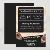 Football Tailgate Party Tailgating Barbecue BBQ Kaart (Voorkant / Achterkant)