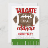 Football Tailgating ANY COLOR COMBO Kaart (Voorkant)