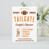Football Tailgating Couples' Vrijgezellenfeest Inv Kaart (Staand voorkant)