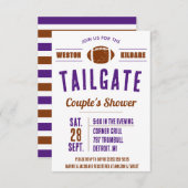 Football Tailgating Couples' Vrijgezellenfeest Inv Kaart (Voorkant / Achterkant)