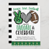 Football Tailgating Invite Kaart (Voorkant / Achterkant)