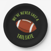 Football Tailgating Paper Borden Papieren Bordje (Voorkant)