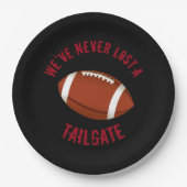 Football Tailgating Paper Borden Papieren Bordje (Voorkant)