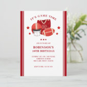 Football Tailgating Verjaardagsfeestje Kaart (Staand voorkant)