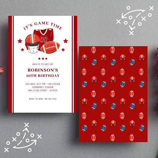 Football Tailgating Verjaardagsfeestje Kaart