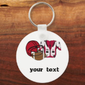 football tandwielen sleutelhanger (Voorkant)