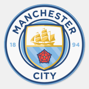 Football team badge ronde sticker