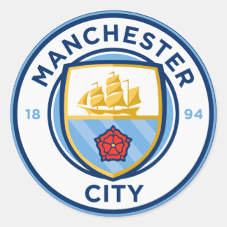 Football team badge ronde sticker