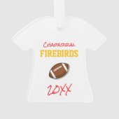 Football Team CAPTAIN Speler NUMMER Sportjaar Ornament (achterkant)