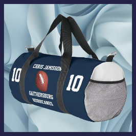 Football Team, Coach Speler Navy Blue Gepersonalis Plunjezak