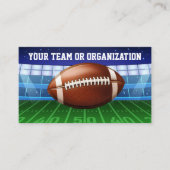 Football Team Coach Stadion Thema Visitekaartje (Voorkant)