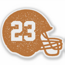 Football team helm gepersonaliseerd verbrand sinaa sticker