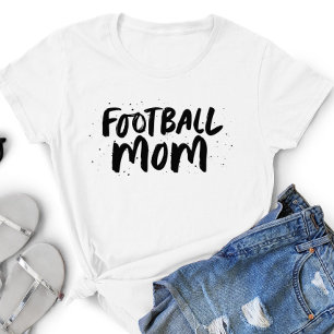 Football team mam stijlvol zwart type op maat t-shirt