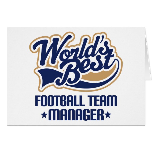 Football Team Manager Cadeft (Voorkant Horizontaal)