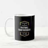 Football Team Manager Logo Cadeauideeën Koffiemok (Links)