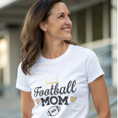 Football team moeder stijlvol gepersonaliseerd Tri-Blend shirt