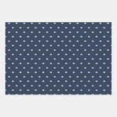 Football Team Navy Blue gepersonaliseerd initiaal Inpakpapier Vel (Voorkant)